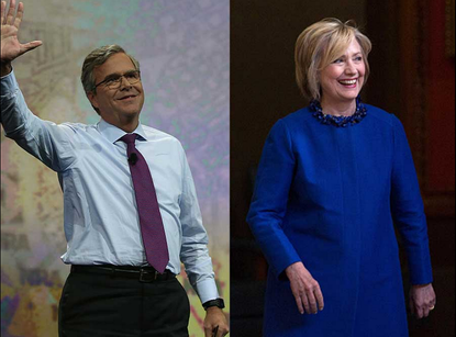 Jeb Bush and Hillary Clinton 