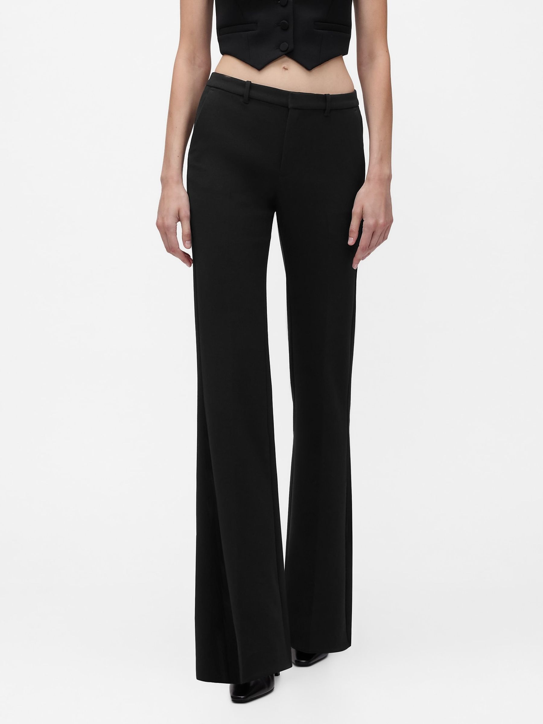 Gapstudio Black Low Rise Bootcut Trousers