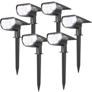 Black Low Voltage Solar Powered Integrated Led Spot Light