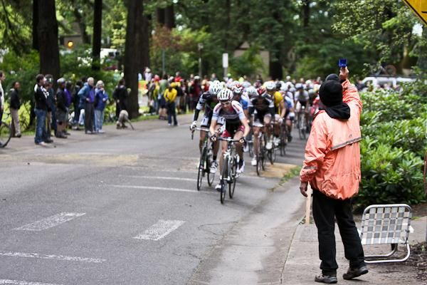 The unexpectedly dry weather drove fans to the race.