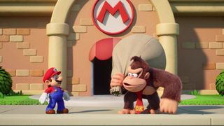 Mario and Donkey Kong in Mario vs Donkey Kong