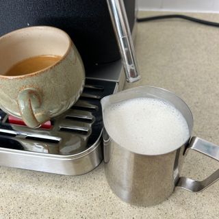 KitchenAid semi automatic coffee machine testing at home