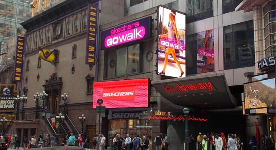 Tremendo barbería Derritiendo SKECHERS Enhances Times Square Store with LED Display System | AVNetwork
