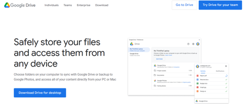 Google Drive cloud storage in action