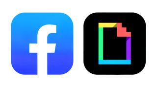 The logos of both Facebook and Giphy
