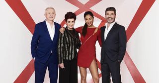 Simon Cowell, Louis Walsh, Sharon Osborne and Nicole Scherzinger on The X Factor