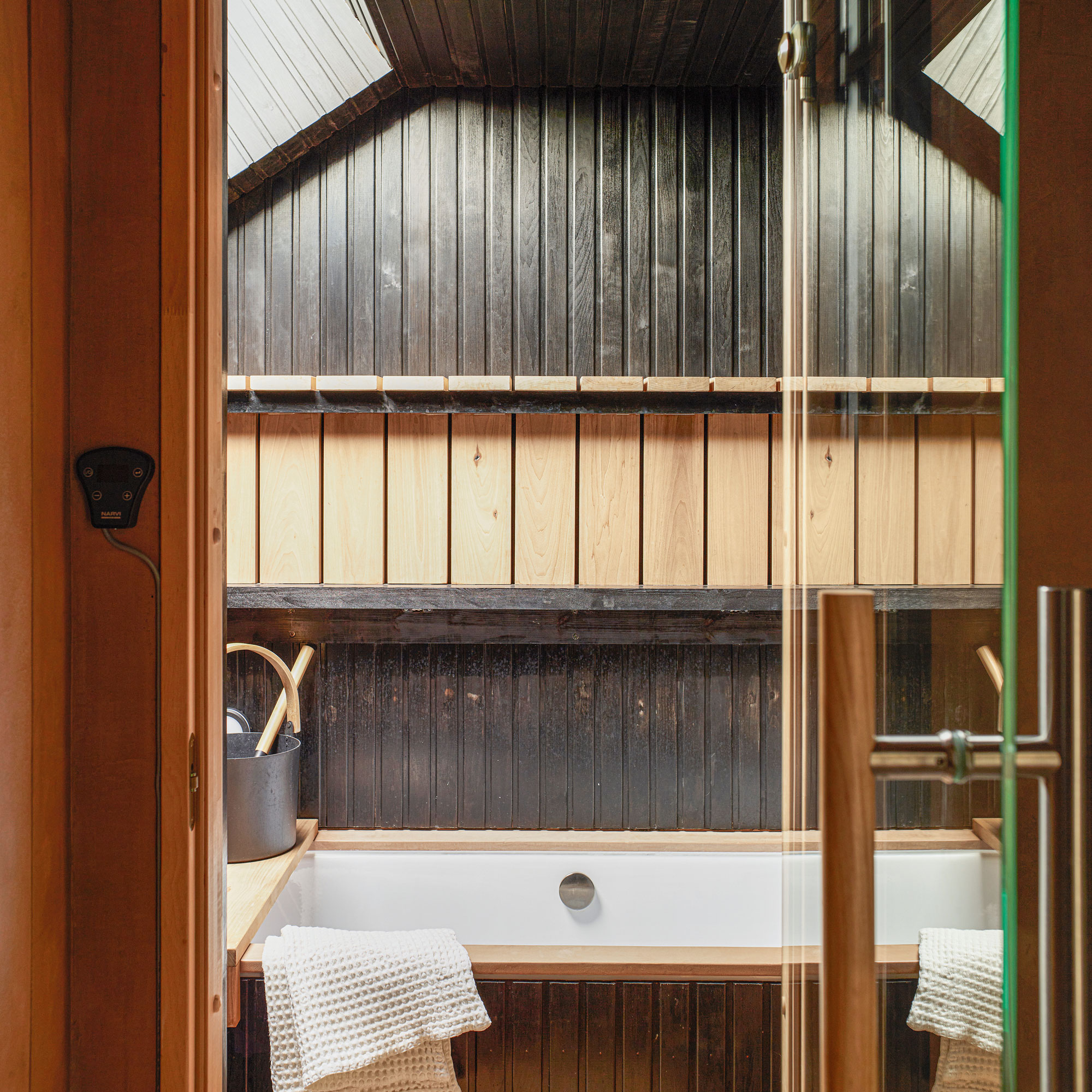 Wooden sauna