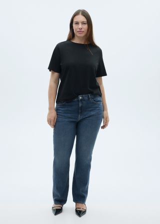 Matilda Medium-Rise Straight-Fit Jeans - Women | Mango Usa