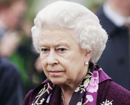 Queen Elizabeth II attends the press and VIP day of Chelsea Flower Show