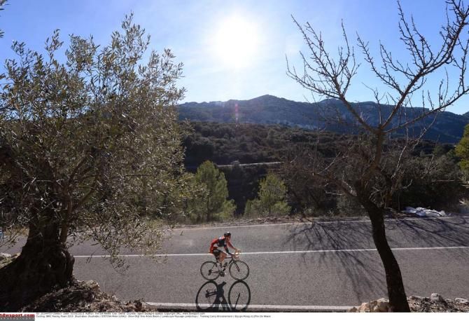 The riders enjoyed some winter sun on the Spanish coast