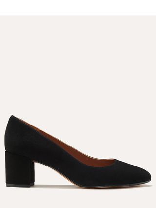 The Heel - Black Suede