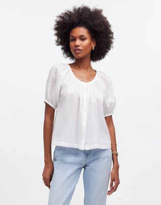 Madewell White Blouse
