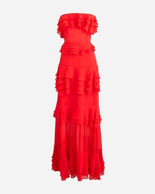 Collection Tiered Ruffle Dress in Chiffon