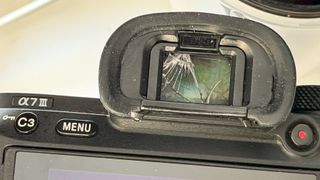 Damaged camera