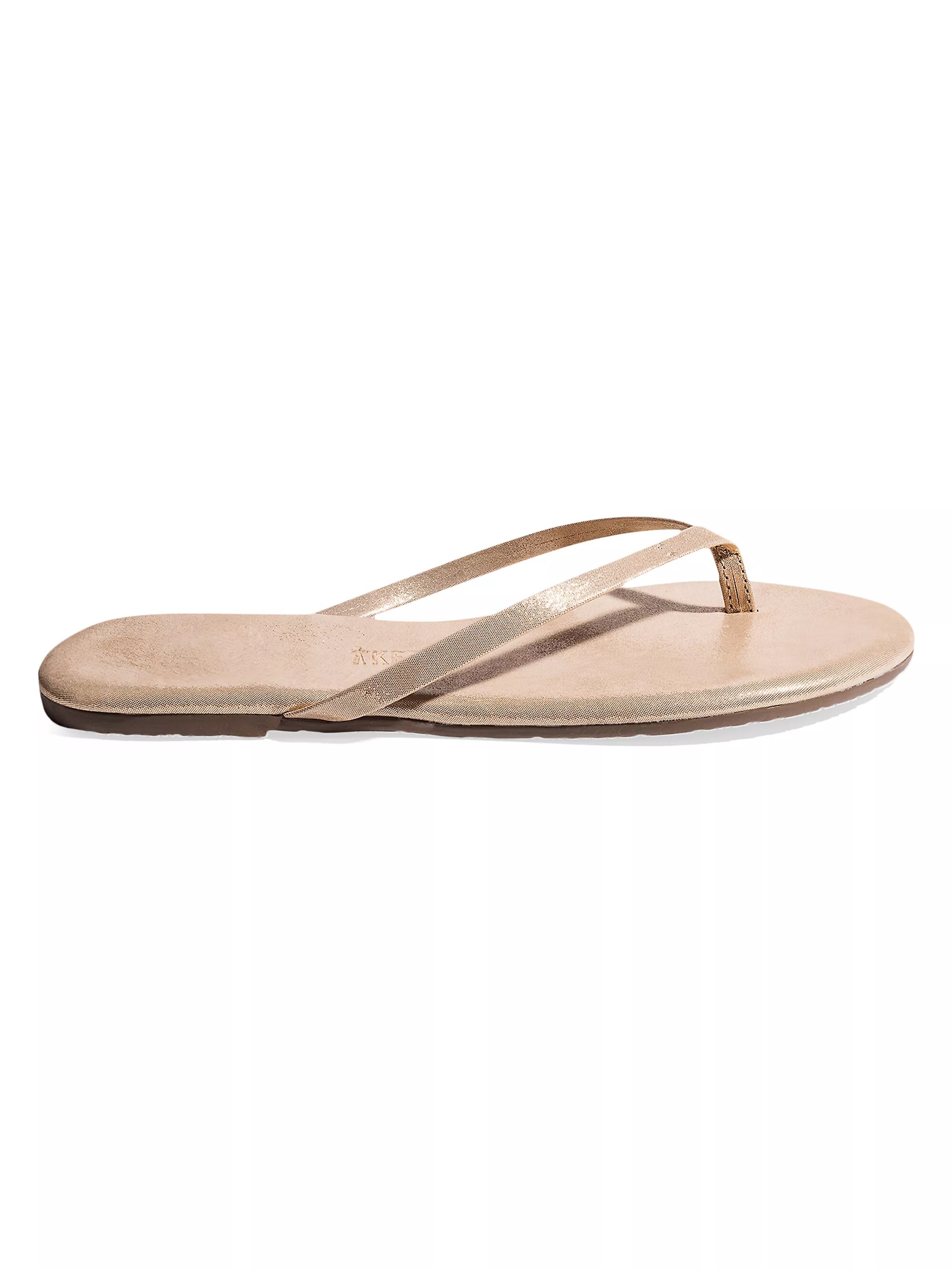 Metallic Leather Sandals