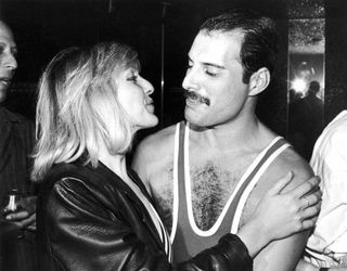 Freddie with Mary Austin in the early 80s