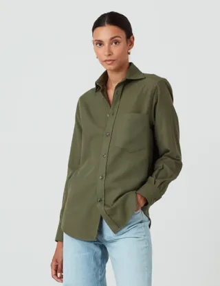 The Boyfriend: Brushed, Olive Green