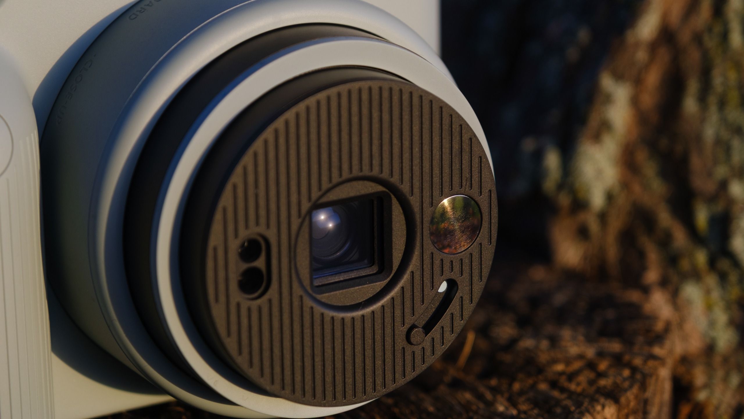 The Fujifilm Instax Square 2 camera photographed outside 