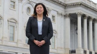 Congresswoman Grace Meng (D-NY) outside U.S. Capitol building
