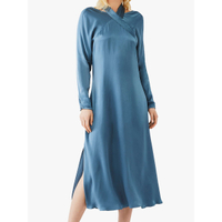 Ghost Josie Satin Wrap Neck Midi Dress: £149