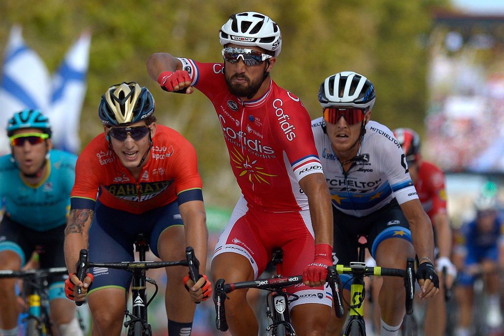 Nacer Bouhanni (Cofidis) takes the win