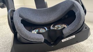 The Facial interface and lenses of the Pimax Crystal Light