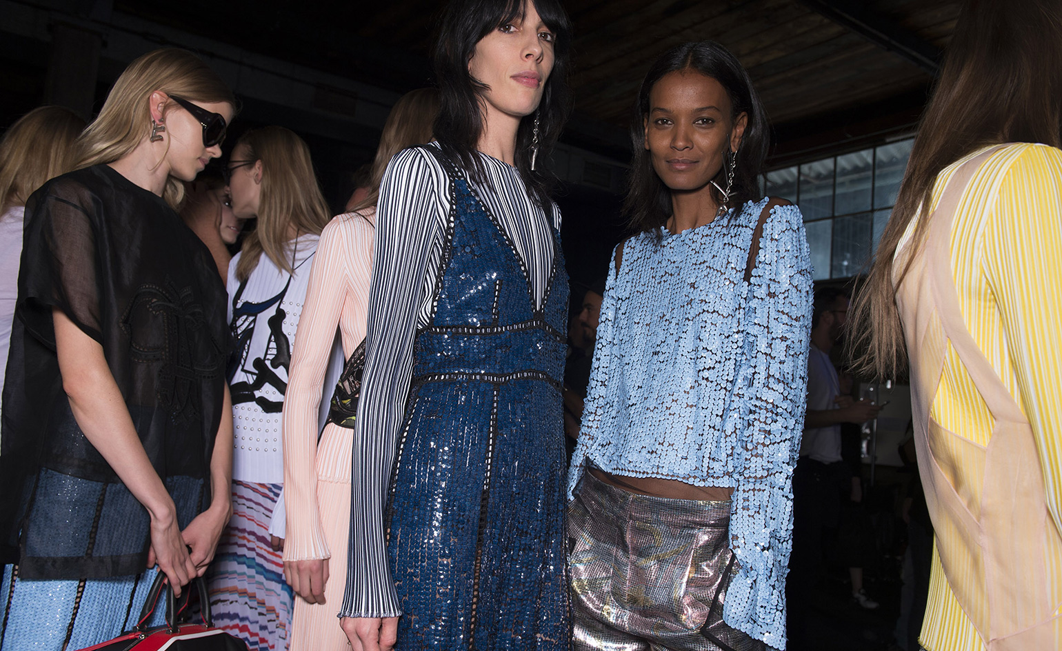 fashion week show with models