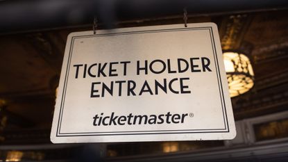A ticket holder entrance at the Beacon Theatre in New York City
