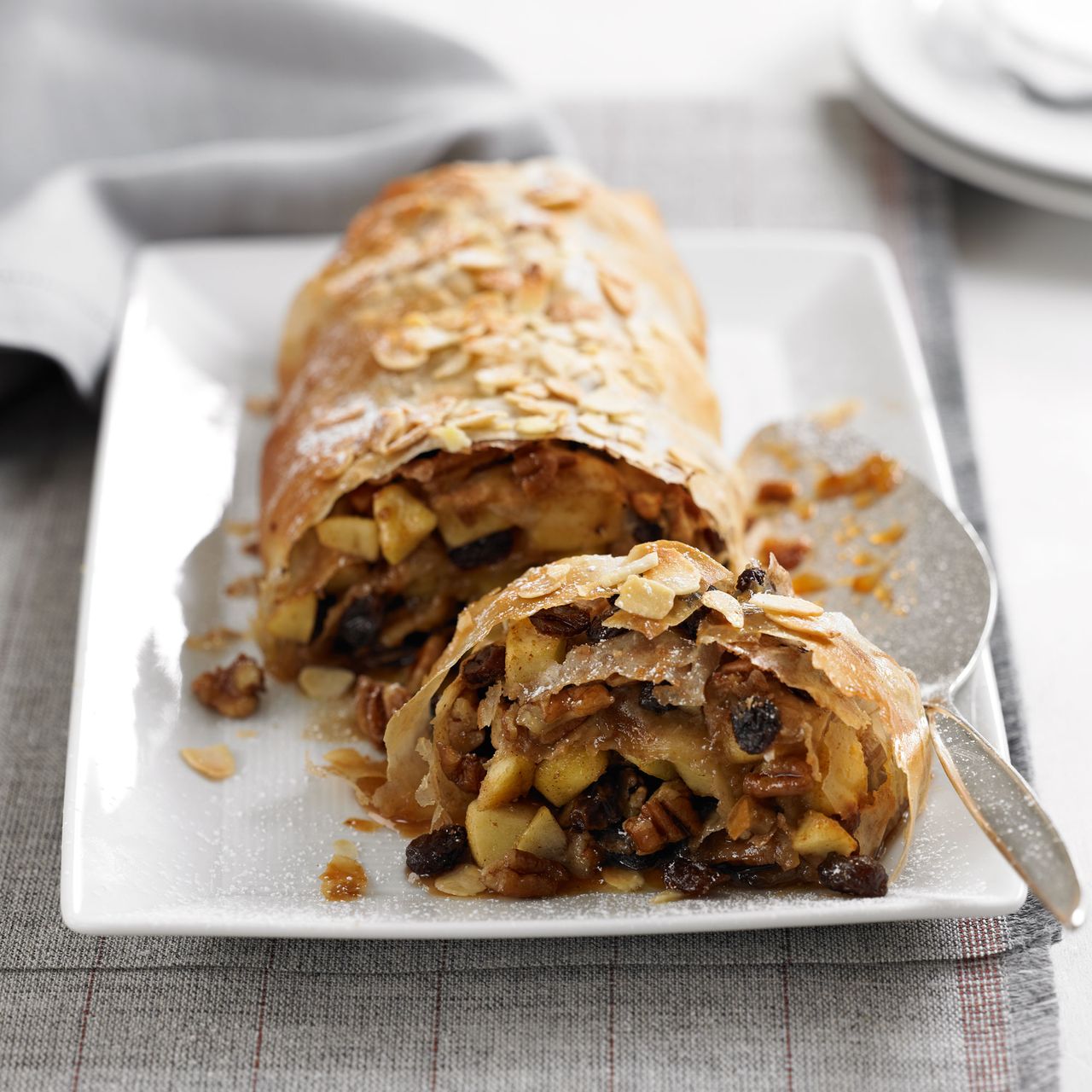 Photo of a spiced apple strudel recipe