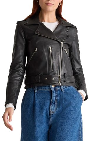 Women's 100% Leather Motorcycle Jacket