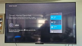Smart Home Widget for Ambient Experience on Amazon Fire TV Omni QLED