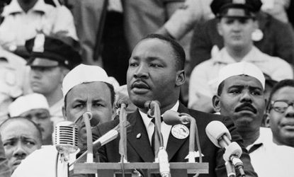 "I have a dream that my four little children will one day live in a nation where they will not be judged by the color of their skin but by the content of their character."