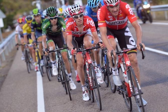 Adam Hansen and Bart De Clercq (Lotto-Belisol) lead the breakaway