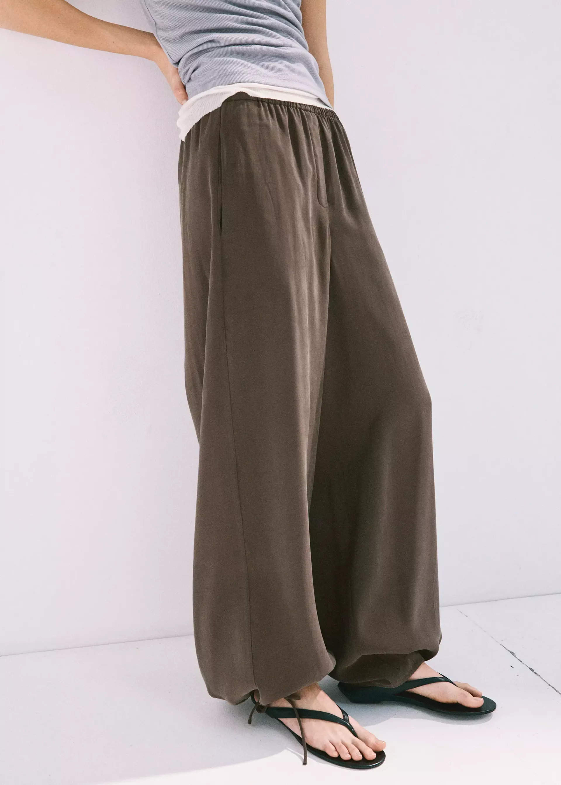 Elastic Waist Harem Pants - Women | Mango United Kingdom