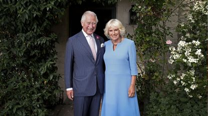 Prince Charles, Prince of Wales and Her Royal Highness Camilla, Duchess of Cornwall pose for an official portrait to celebrate Wales Week 2019 taken at their Welsh residence Llwynywormwood on July 2, 2019 in Myddfai, Wales, United Kingdom. (Photo by Chris Jackson/Getty Images)