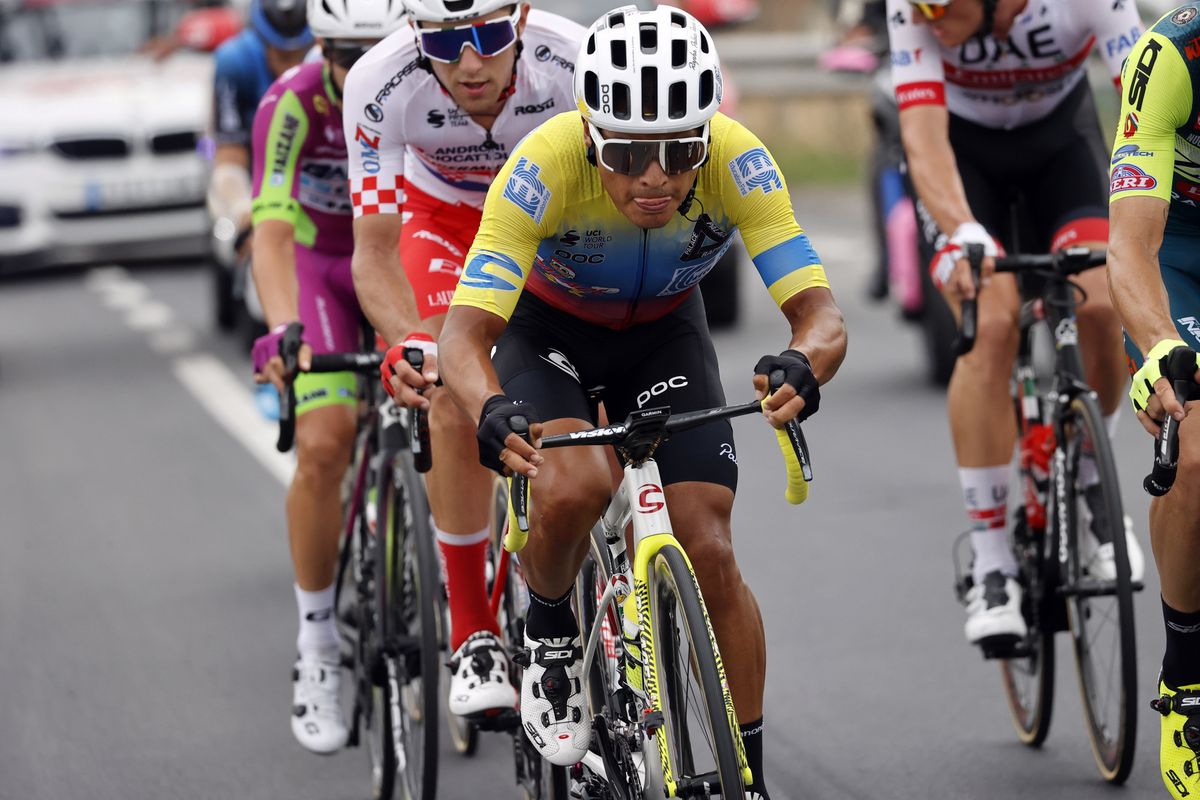 Giro d'Italia 2020 - 103th Edition - 3rd stage Enna - Etna 150&Acirc;&nbsp;km - 05/10/2020 - Jonathan Klever Caicedo (ECU - EF Pro Cycling) - photo Luca Bettini/BettiniPhoto&Acirc;&copy;2020