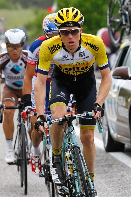 Steven Kruijswijk (Lotto NL - Jumbo) on the attack