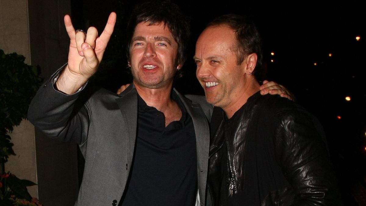 Lars Ulrich and Noel Gallagher