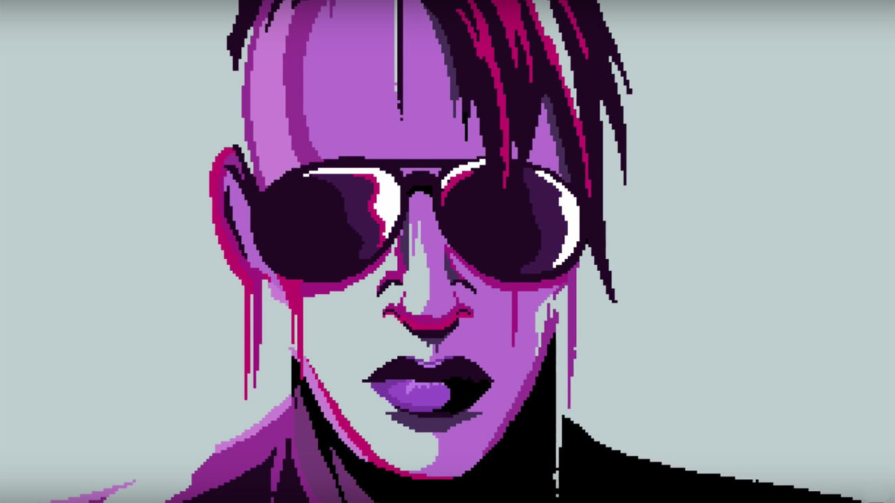 Marilyn Manson in 8-bit video