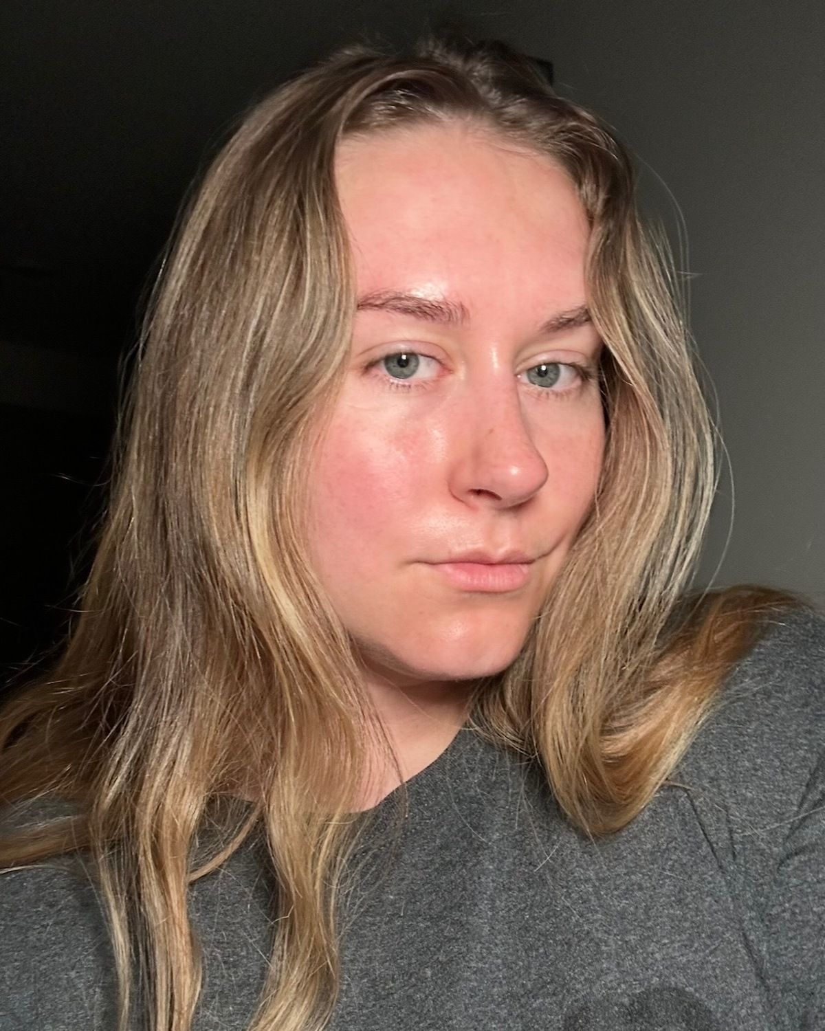 Beauty editor Kaitlyn McLintock after wearing Biodance Bio-Collagen Real Deep Collagen Mask
