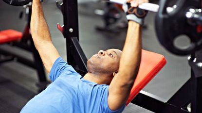 Person working out in the gym