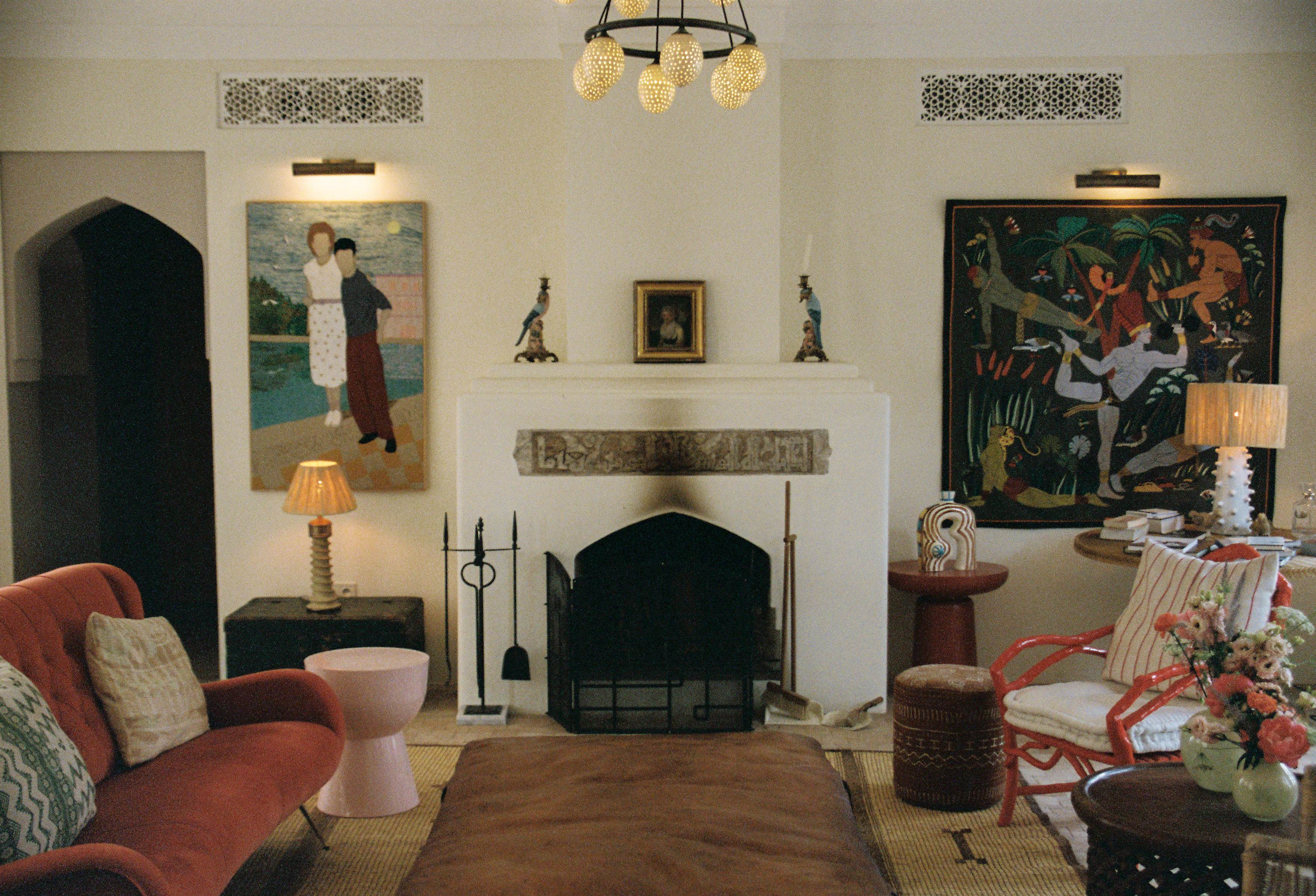 Interior and exterior pictures of Jnane Rumi hotel in Marrakech