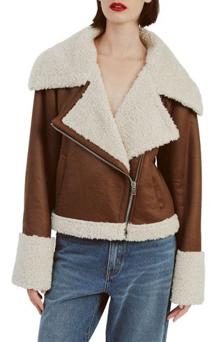 Finn Faux Shearling & Faux Leather Jacket