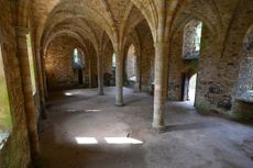 Inside what remains of Battle Abbey.