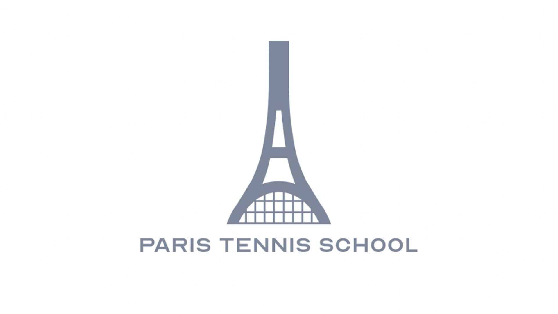 Paris Tennis School has the perfect logo
