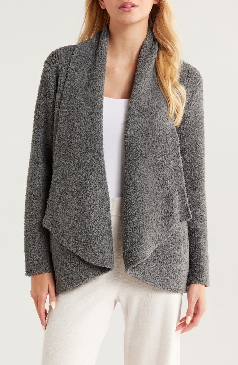 Cozy Chic® Shawl Collar Rib Cardigan