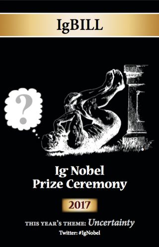 The theme of this year's ceremony (though not necessarily of the individual prizes) is "Uncertainty."