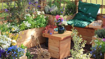 'Take some Thyme' show garden by Down 2 Earth Garden Design at Harrogate Spring Flower Show 2019