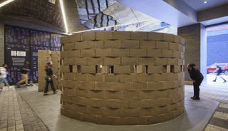 photo of SOM designed bioblock installation at chicago architecture biennial 2023