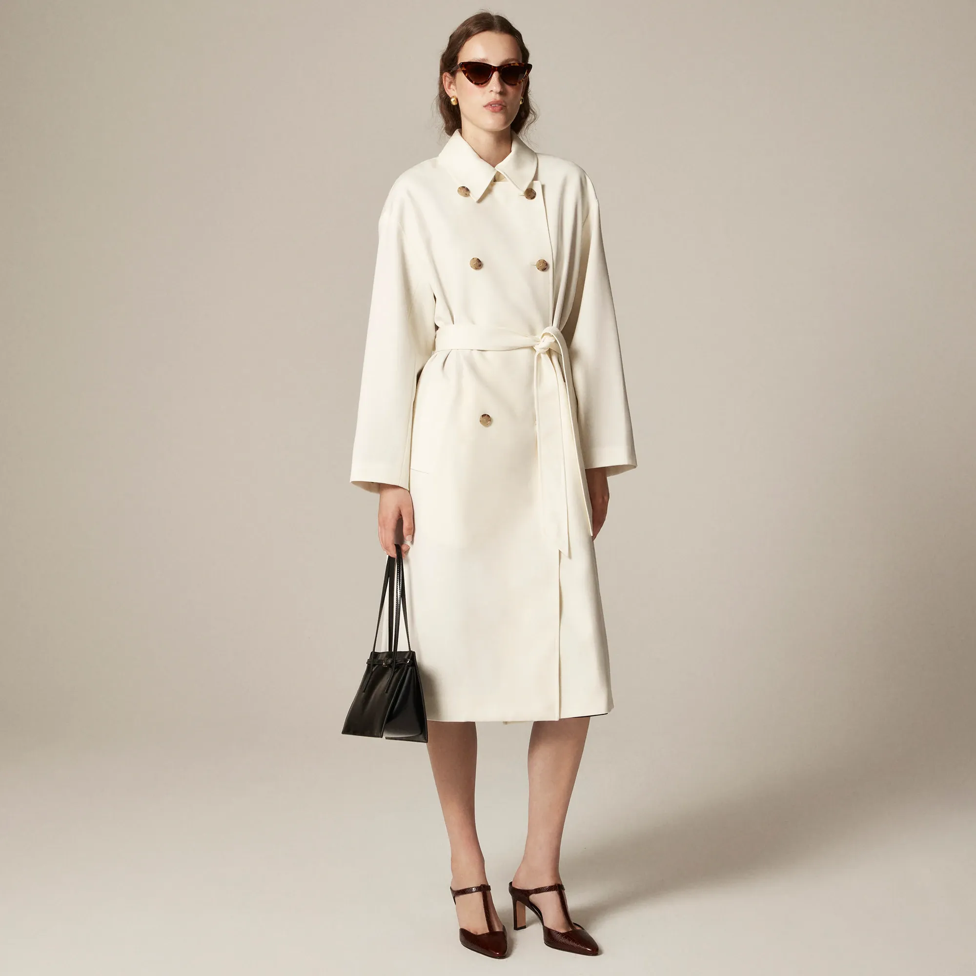Trench Coat in Wool Blend